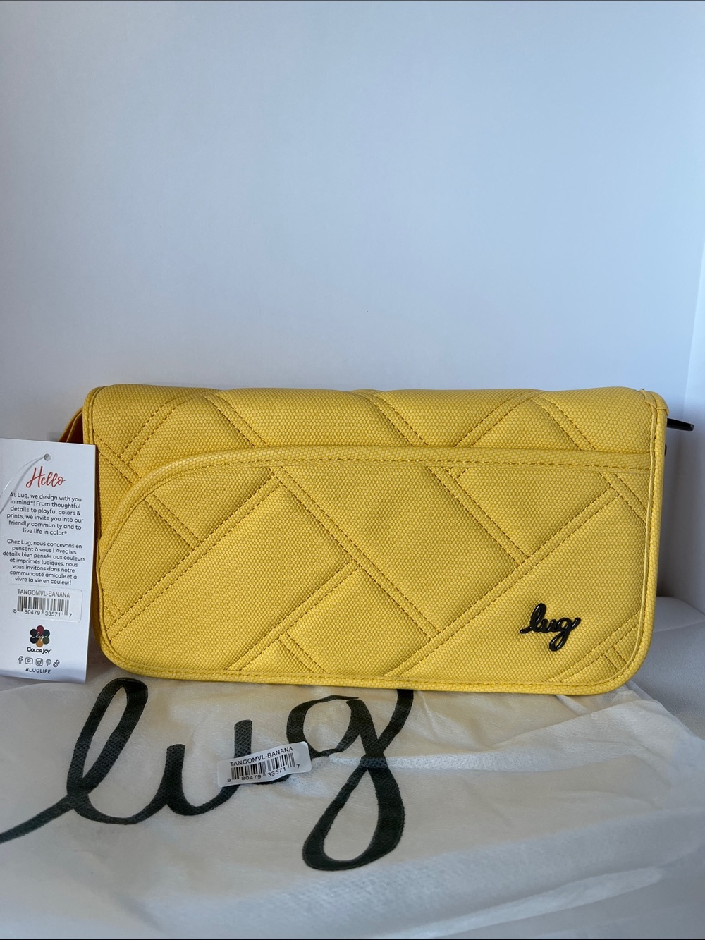 LUG - Tango Matte Luxe VL Travel RFID Wallet in Banana